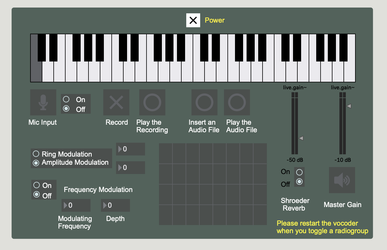 Vocoder in Max/MSP